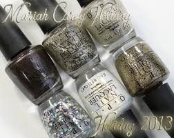 Opi Mariah Carey Holiday 2013 Glitter Gold Swatches