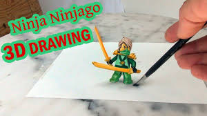 LEGO NINJA NINJAGO │Malen in 3D│ Illusion!! - YouTube