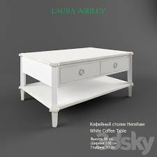 Henshaw White Coffee Table By Laura