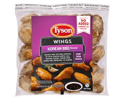 frozen korean bbq en wings tyson