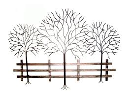 picket fence large metal wall art