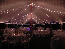 Italian String Lighting 20 X 80 Tent Chicagoland Event Rentals