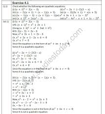 Ncert Solutions Class 10 Mathematics