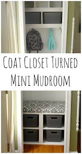 You might found one other how to turn a small room into a closet better design concepts. Coat Closet Turned Mini Mudroom Amy Latta Creations