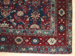 antique indian agra rug with all over