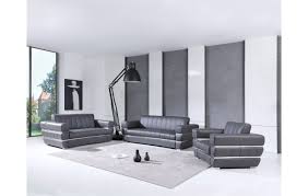 dark gray italian leather sofa set
