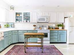 chalk painted kitchen cabinets two