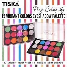 tiska 15 vibrant colors eyeshadow