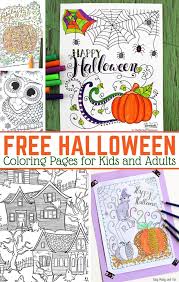 Pumpkin scary pile of pumpkins spiders web. Halloween Coloring Pages For Adults Easy Peasy And Fun