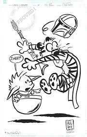A calvin and hobbes birthday party. Allred Calvin Hobbes Pinup In Simon M S Calvin Hobbes Art Comic Art Gallery Room