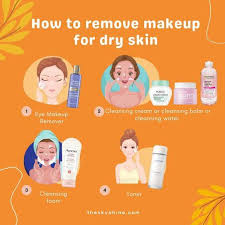 how to remove makeup for dry skin