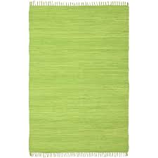 handcrafted montana cotton rugs green