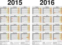Two Year Calendars For 2015 2016 Uk For Word