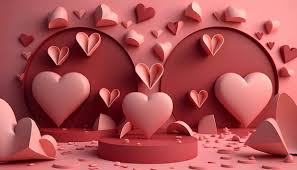 premium photo hearts in love