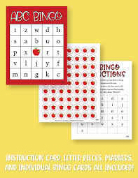 alphabet bingo printables 12 sets