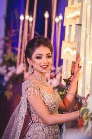 photo of bridal makeup with silver