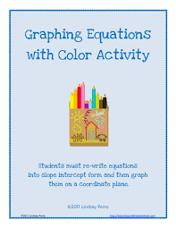 Graphing Equations With Color Activity
