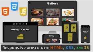 responsive with html css and