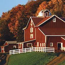 Red Barn And Fence Exterior Paint 02501