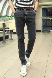 Unique European And American Style Skinny Jeans Men Low Key