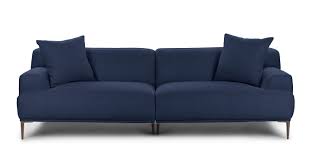 abisko aurora blue fabric sofa article