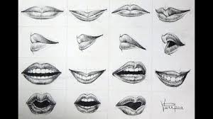 lips drawing drawing expressions lip