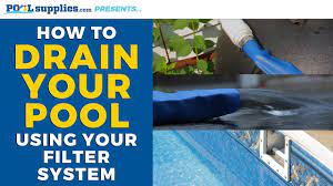How to Drain Your Pool Using Your Filter System | PoolSupplies.com - YouTube