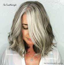 The shortest layer here is underneath the shin. Gray And Layered 60 Gorgeous Hairstyles For Gray Hair The Trending Hairstyle