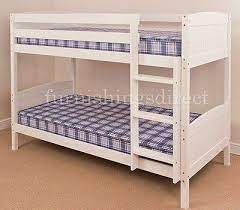 classic 2ft6 shorty white bunk bed 2