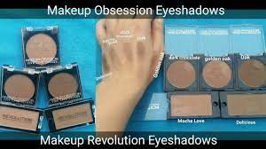 makeup revolution eyeshadow collection