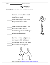grade 5 poetry worksheets