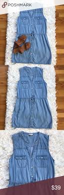 Soft Joie Chambray Dress Soft Joie Chambray Dress With