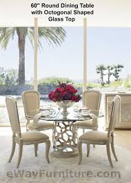 Round Dining Table Set In Pearl With