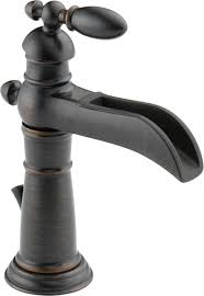 These victorian faucet can help in your quest of adding elegance and glamor to your kitchen or bathroom. Delta 554lf Rb Venetian Bronze Victorian Single Hole Waterfall Bathroom Faucet With Pop Up Drain Assembly Includes Lifetime Warranty Faucetdirect Com