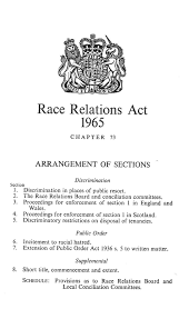 the race relations act blessing or curse institute of race leading up to the act rra65