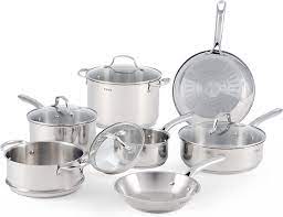 t fal stainless steel cookware set 11