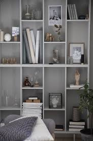 The flexible shelves make it convenient to organize the space for books or movies in a library or small office. Nordsjo Sofistikerad Anna Kubel 2 Ikea Bookcase Interior Home Decor