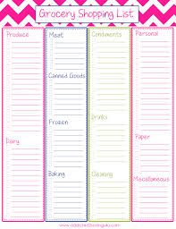 Printable Grocery Shopping List Magdalene Project Org