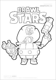 Crow fires a trio of poisoned daggers. Brawl Stars Coloring Page Kleurplaat Max Coloringbay