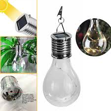 Outdoor Led Solar Light Bulb Waterproof Rotatable Tree Decorative Hanging Lamp Ebay
