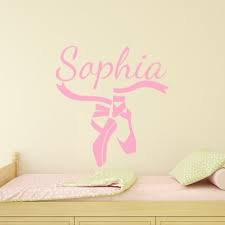 Personalised Ballerina Name Wall Decal