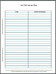 Template For Employee Sign In Sheet Editable Student