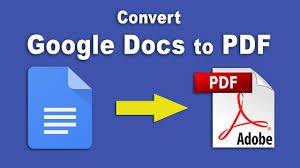 how to convert google doc to pdf using