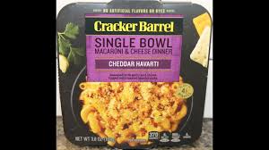 I however did not add the lemon and added some frozen peas. Cracker Barrel Single Bowl Macaroni Cheese Dinner Cheddar Havarti Review Youtube