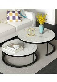 Romy Coffee Table Set Of Two Stone Top