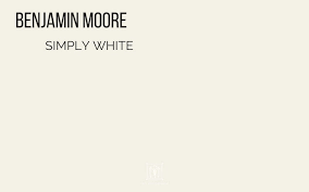 benjamin moore simply white color