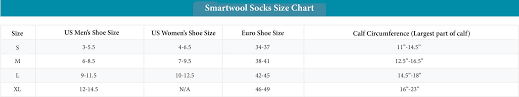 Apparel Socks Size Charts Footprints Lawrence