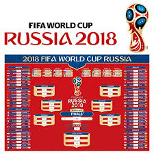 Komiwoo Russia 2018 World Cup Wall Chart Poster Customized