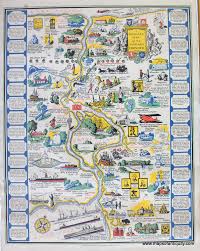 A Romance Map Of The Niagara Frontier Antique Maps And