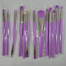 purple makeup brushes lavender